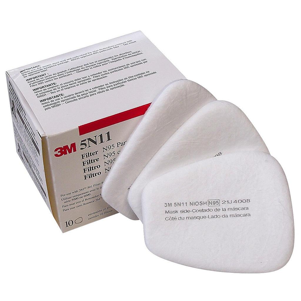 Respirator 3M Prefilters 5N11 (Box of 10)