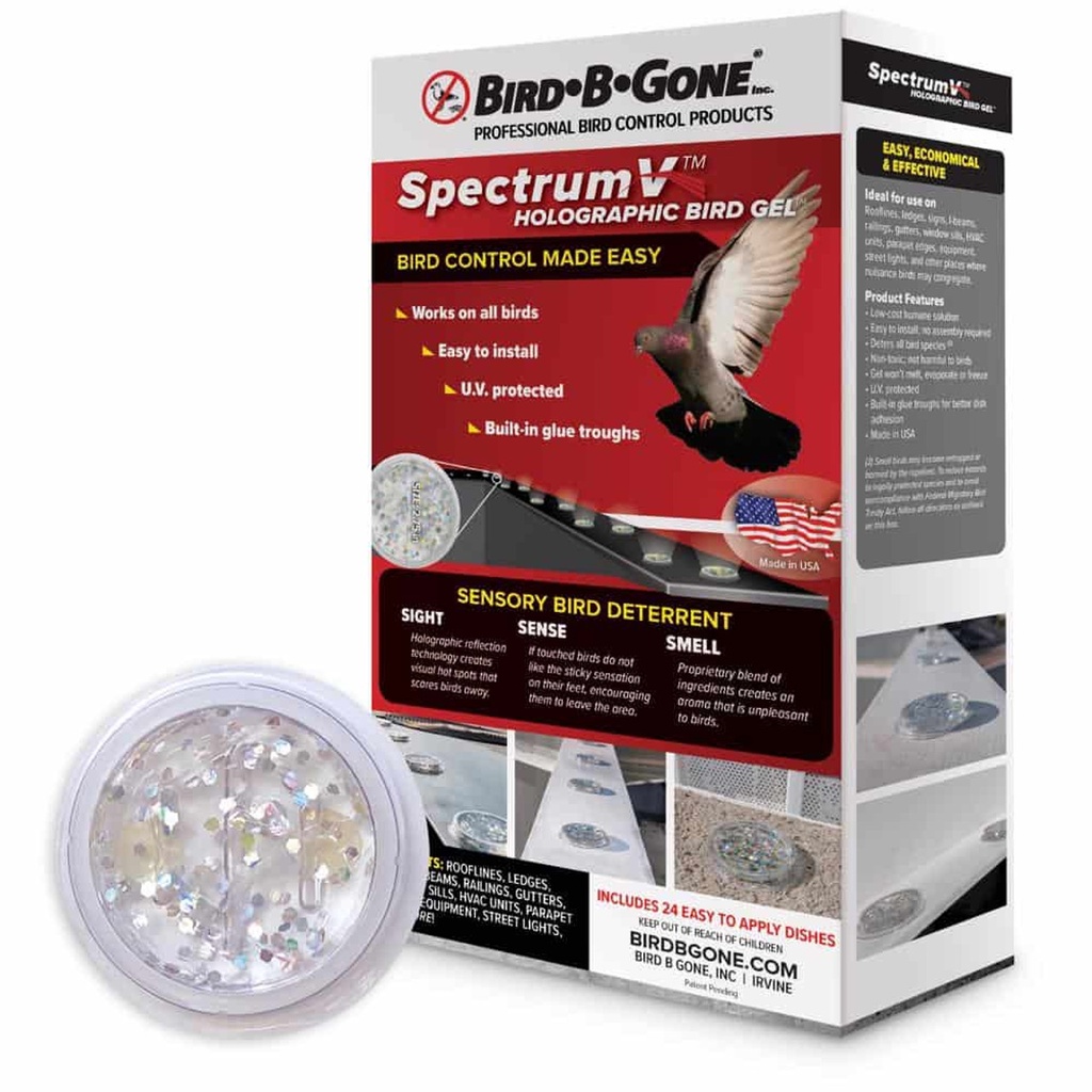 SpectrumV Holographic Bird Gel Pack of 24