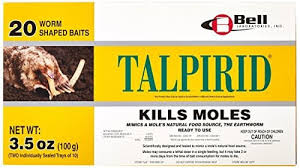 TALPIRID MOLE BAIT (1 Box contains 2 Trays of 10 worm shaped baits.