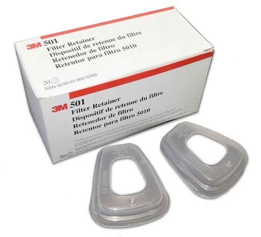 Respirator 3M Prefilter Retainer 501 (Box of 20)