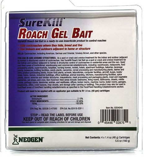 SureKill Roach Gel Bait  (4 x 40g syringes)